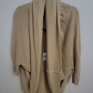 Cocoon cardigan in tan